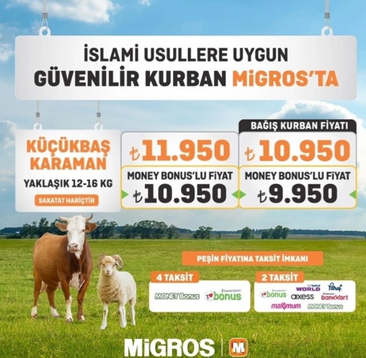 Migros Kurbanlık Fiyatları 2024 