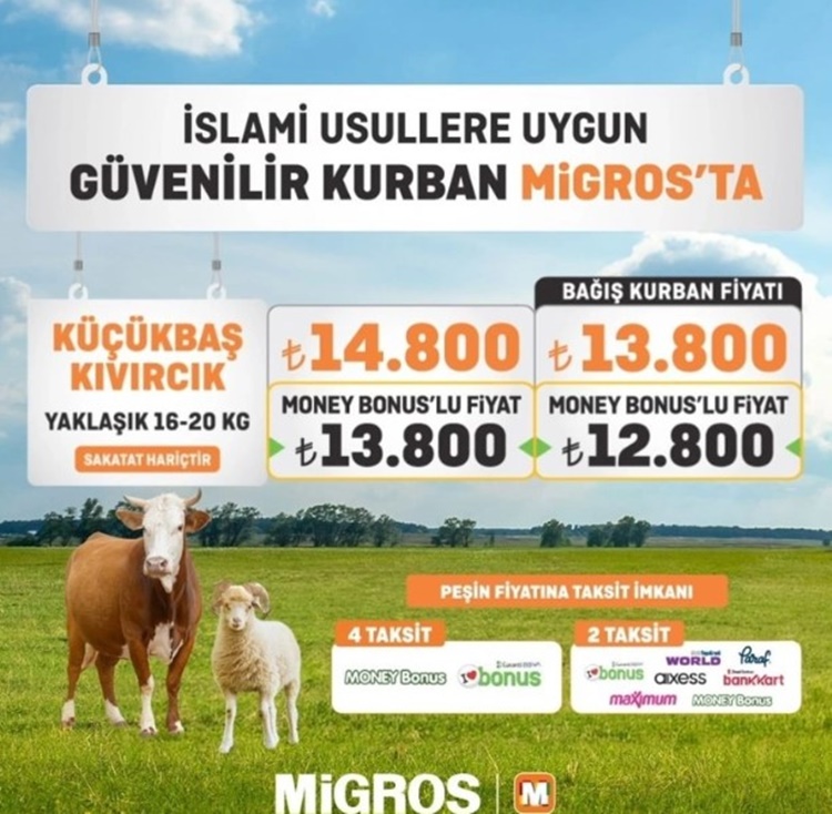 Migros Kurbanlık Fiyatları 2024 