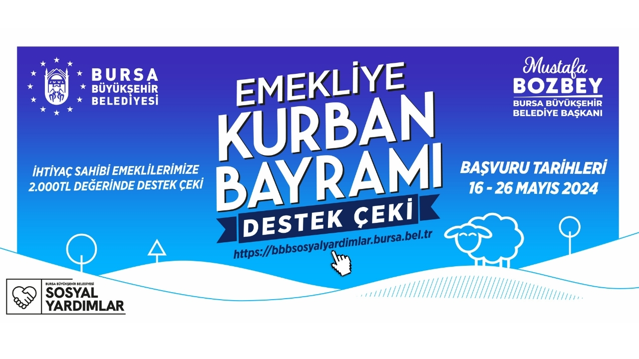 Emekliye Kurban Bayramı Destek Çeki Başvurular