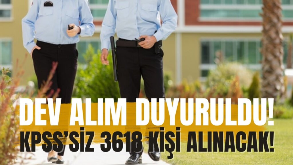 Güvenlik Görevlisi Olmak İsteyenlere Talih Kuşu