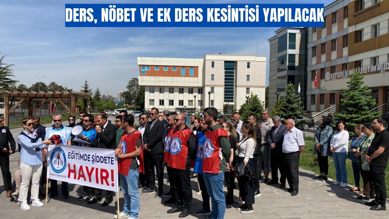 Öğretmenlerden Ders, Nöbet ve Ek Ders Kesintisi Yapılacak